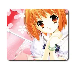 woopme Mouse Pad Girl Cute Printed Anti Skid Computer Accessories Professional Laptop PC Gaming Mouse pad ( 20 x 24 CMS )