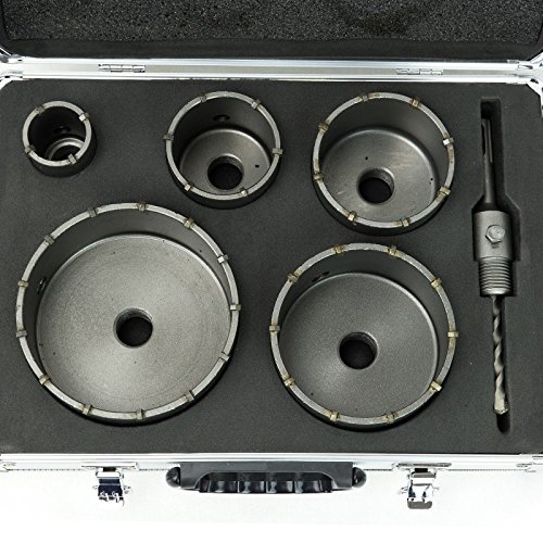 SDS Plus Bohrkrone Dosenbohrer Set 40-120mm Lochbohrer Kernbohrer Beton FTHS0006 - 2