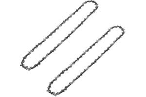 ChgImposs Cadena de motosierra de 12 pulgadas Cadena de sierra de paso 3/8 Cadena de sierra de paso 45 Piezas de motosierra eléctricas Cuchillas de motosierra