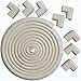 ULTIMATE VALUE BUNDLE Premium 17ft Edge And 8 Corner Guards - Keep Toddlers Safe While They Learn to Walk. FREE 6 Pack Of Home Safety Electric Plug Protectors. Easily Affix The Child Safety Bumpers to All Types of Furniture. Stylish White / Beige Color. Won't Damage Furniture. Ultra Thick. Child Safe. Cover 20 feet of Sharp Edges And Corners. Lifetime Guarantee on All Protectors.