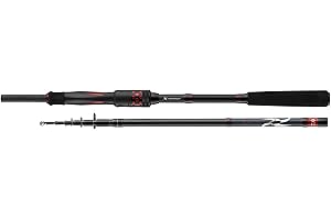 DAIWA Ninja X-Compact Spin, Canne à pêche télescopique de Voyage dans Un étui Rigide Robuste