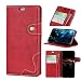 Produktbild Forhouse Motorola P40 Hülle,Ledertasche Hülle, Premium PU Leder Schutzhülle Flip Magnet Brieftasche Kartenfach Schlanke stoßfest Schutzhülle für Motorola P40 (Red)