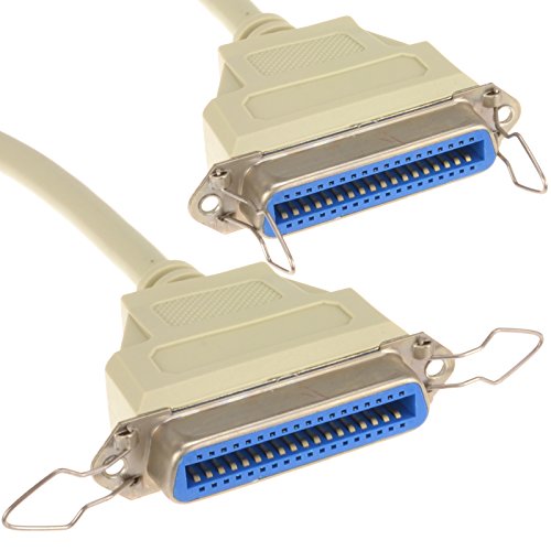 kenable Centronics IEEE-1284 Parallel Printer Cable 36 Pin Female to Female 2m [2 metres]
