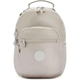 Kipling Seoul S Small Backpack, Metallic Glow (Silver)