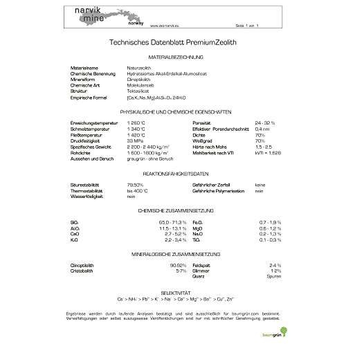 25 kg ZEOLITH 8-16 mm +2 Filtersäcke Filtermaterial Teichfilter Aquarium Gartenteich Filtermedium Filter Phosphatbinder Zeoliet Celolit Zelolit Zeolite Naturmineral - 9