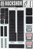 Rockshox Decal Kit 35 mm Stealth, Pike/Lyrik/Domain/Revelation 11.4318.003.505 Yari Spare Parts – Black – Standard