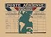 Produktbild Vintage Aviation & Travel Frankreich Aeropostale Vintage International Tarif Diagramm Compagnie Generale Aeropostale Reproduktion Aviation Poster Auf 200 gsm A3 SATIN (Low Gloss) Art Karte