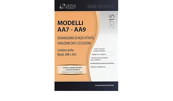 Amazonit Modelli Aa7 Aa9 Dichiarazione Di Inizio Attività