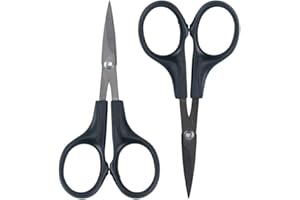 Ideen mit Herz Silhouetten-Schere, aus Edelstahl, mit Titanbeschichtung, extra spitz, 10 cm | Schneidewerkzeug für Zuhause, Haushalt, Handwerk, Basteln, Büro | Ideal für feine Arbeiten (2)