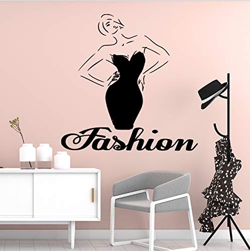 Preisvergleich Produktbild shensc Hübsche Mode Kleid Abnehmbare PVC Wandaufkleber Kindergarten Kinderzimmer Wanddekor Dekoration Zubehör Wandbilder 57x57 cm