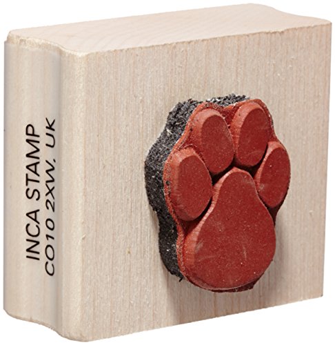 Price comparison product image Inca Stamps Paw Print Rubber Stamp