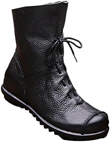 Women's Handmade Soft Leather Shoes Flat Boots