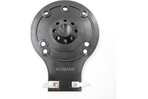 HUMARH Ersatzmembran für JBL 2412, 2412H, 2412H-1, JRX, SF,TR, 100, 112, 115, Eon, MPro, Soundfactor, MP215, MP225, EON15, EON10, TR2413, 2413H und viele andere (schwarzer Kunststoff)