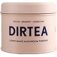 Dirtea Lion’s Mane Mushroom Powder, for Focus, Memory and Digestion, 1 60g Tin of Mushroom Powder, 60g, Containing 30 Servings, Collectable Tin, Limited Edition Tin