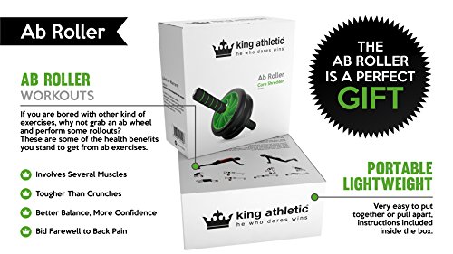 Bauchtrainer für starke Schultern / Arme / Rücken / Bauchmuskeln :: Bauchroller für ganzen Körper :: Bester Bauchmuskeltrainer für Zuhause mit Doppel-Bauchübungsrad :: Ab Roller für Sixpack :: 100%-Geld-zurück-Garantie & lebenslange Gewährleistung - 6