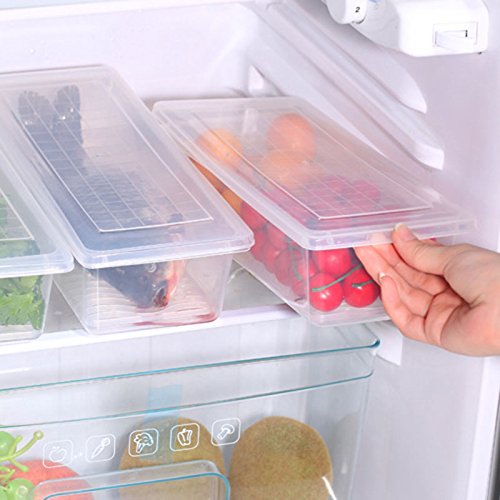 TOPmountain praktische Kühlschrank Lebensmittel Aufbewahrungsboxen Sealed Frisches Obst Gemüse Meeresfrüchte Halten Crisper Küchenwerkzeuge Geschirr
