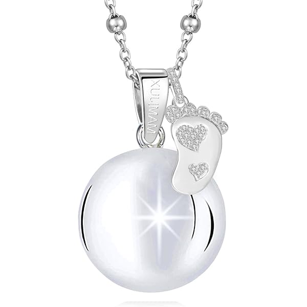 Collana Chiama Angeli Per Mamme In Gravidanza - Ciondolo Con Sonaglio E Piedini - Regalo Gravidanza Originale - Foto 14