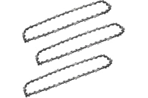 KtbeYTi 3 Piezas Cadena de Motosierra 10 Pulgadas 40TG Mini Cadenas de Sierra de Repuesto para Cortadoras de Ramas en El Jardín