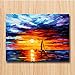 Produktbild LISHIHAOZY [New DIY Oil Painting Digital, 16X20 Inch Canvas Digital Oil Painting Wall Art Painting for Home Living Room Office Decoration Gift Ocean 40X50Cm Ohne Rahmen