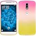 Produktbild PhoneNatic Case für Motorola Moto G4 Plus Hülle Silikon Design:01 Ombrè + 2 Schutzfolien