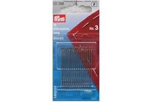 Prym Sewing Needles, Alloy Steel, Silver, No.3, 44 x 0,9 mm, 16 Stück