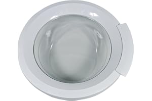 LUTH Premium Profi Parts Türe kompatibel mit Bosch 11008957 mit Türringen Frontscheibe Scharnier Griff für Waschmaschine