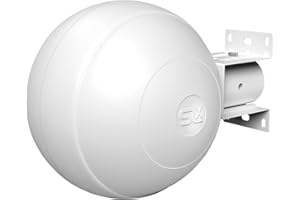 SLx Digital TV Aerial Outdoors, Digital Freeview, 360° Amplified Omni Directional TV Aerial, HD TV Antenna, Built In Powered Signal Booster, 4G & 5G Filter