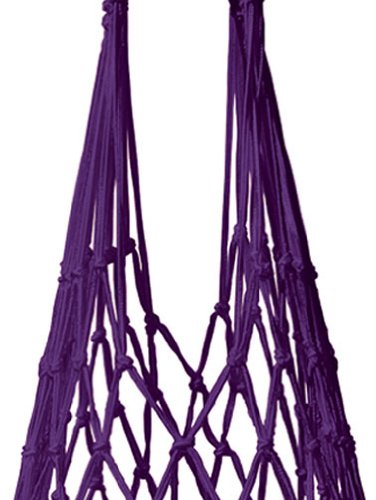 Preisvergleich Produktbild Einkaufsbeutel handgeknüpft violett. Kulturbeutel