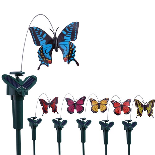 Vktech Garten Solar-Strom Künstliche Flatternde Schmetterling - 2