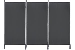 ‎AUFUN Aufun Sichtschutz Paravent 275x180cm 3 Teile Stellwand Sichtschutzwand Verstellbar Trennwand Raumteiler für Büros, Balkon - Anthrazit