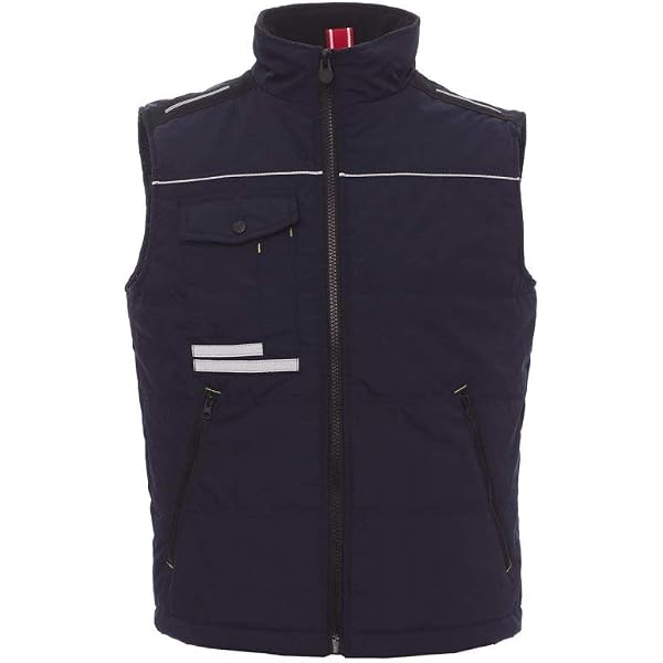 PAYPER Gilet Unisex Mig 2.0 (XXL - Nero/Steel Grey) Anche Con Ricamo E