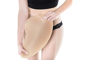 Wisfancy 2PCS Silicone Hip Butt Pads Crossdresser Hip Fake Removable Buttock Enhancer Butt Lifter Shaper Tummy Control for Crossdressing