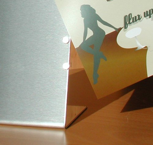 FLUX-objects Design, Schreibtisch-Pinnwand aus Edelstahl - 4