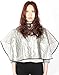 Short Salon Barbers All-purpose Cape, Waterproof Coloring Cape with Velcro Closure (Pack of 1)