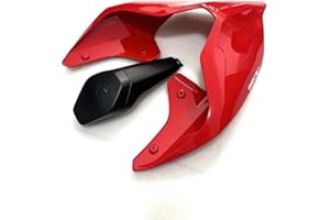 FJHEBIOUB Carénage De Siège Arrière De Moto pour Ducati Panigale V4 V4S V4R V2 & Streetfighter V4 V4S V4R V2 Carénage Arrière Bosse Housse Siège Simple Accessoires Moto(Red A Set)