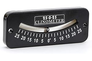 EpheyFIF Inclinometro per bicicletta, misuratore di pendenza del manubrio, clinometro ad alta risoluzione per barche moderne (da 25° a 25°)