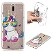 Produktbild 2X Handy Silikonhülle für Huawei Mate10 lite, Stoßfest Schutz Tasche Weich TPU Gel Bumper Etui Dünn Cover Case (Einhorn Kat) Kratzfest Anti Fingerabdruck, mit 2 Tier Kable