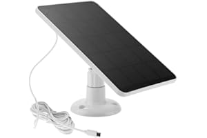 CRGANGZY 10 W Solarzellen-Ladegerät, 5 V, Micro-USB-Aufladung, tragbar, monokristallin, Solarzellen, IPX6, wasserdicht, for kleine Heimlichtsysteme/Außenkamera-Überwachung