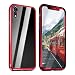 Produktbild ZXK CO iPhone Xr Hülle Magnet, Einteiliges 360 Grad Vollbildabdeckung Gehärtetes Glas Handyhülle mit Panzerglas Rückseite Vorne und Hinten Case Cover für iPhone Xr 6.1 Zoll