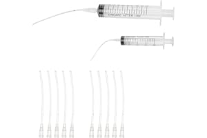 TSUOUKL Pack of 12 Young Birds Feeding Hose, Includes a 10 ml 5 ml Syringe, Pigeon Accessories, Feeder Food, Hand Feeding Tool for Baby Birds and Parrots, Milk, Water, Medicine