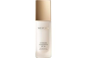 MERODA® Changing Foundation SPF 30 [LIGHT TO MEDIUM SKIN] - Foundation Color Changing - Farbwechselnde Foundation für Reife Haut - Make Up Hautton Anpassend - Foundation Gesichts Make Up