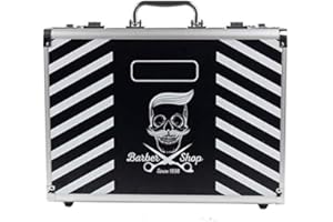 YUEHAI Portatile In Alluminio Professionale Del Barbiere Cassetta Degli Attrezzi,Valigia Parrucchiere,Tagliatore Di Stoccaggio, organizzatore Scatola di Immagazzinaggio Chiudibile A Chiave (black2)