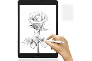 GAISHION 2 Stück Matt Papier Folie für iPad 10.2, Paper Schutzfolie für iPad 10.2 Zoll 2021/2020/2019, iPad 9. / 8. / 7. Generation Paper Folie PET Displayfolie zum Zeichnen, Schreiben, wie auf Papier