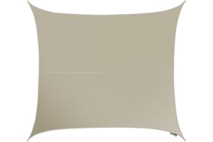 Kookaburra Waterproof Garden Sun Shade Sail Canopy in Mushroom 98% UV Block (2m Square)