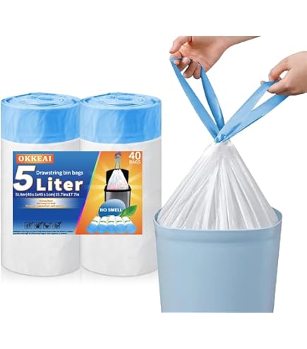 Kleine Wolke 5829114858 Cap - Pattumiera Per Bagno, Da 5 Litri, Colore: Bianco Neve : Kleine Wolke - 6