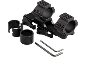 ProWildGear 25.4mm/ 30mm Cantilever Scope Fits 20mm Picatinny Rail Quick Release Scope Rings