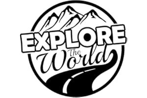 JAPANSAI Autocollant Camper van Furgoneta 4 x 4 | Explore The World » pour voiture moto | Dimensions : 20 cm | Décoration Camping-car Van Auto Motos Caravanes