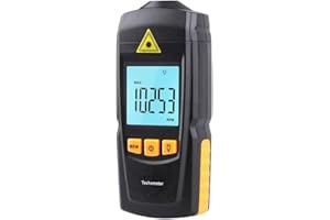 BOWONG Digital Tachometer Photoelectric Non-contact Tachometer Tachometer Photoelectric Tachometer Speed Measuring Instrument Wide Measuring Range 2.5-99999RPM