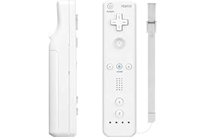 PENYUY Remote Controllers for Wii,Replacement Remote Game Controller Compatible with Nintendo Wii/Wii U, with Silicone Case and Wrist Strap (White)