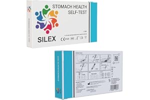 SILEX™ Premium Self-Test Kit for Stomach Health - Easy, Accurate, Home Testing, Early Detection - Stomach Ulcer, Helicobacter H Pylori Rapid Test Cassete (1 Test)